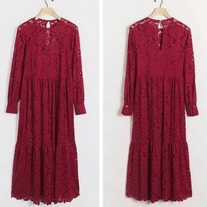 Anthropologie Hutch Olivia Lace Maxi Dress